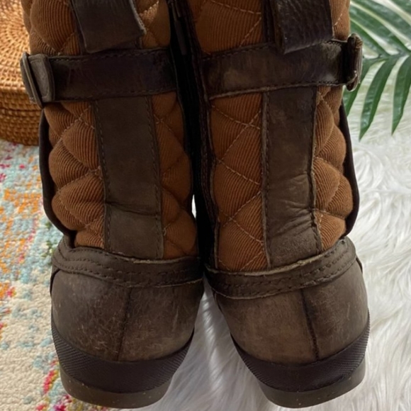 NICE UGG Neutral Brown Tan Leather Duck Boots Paladin Boots Size 10.5 - Picture 5 of 5